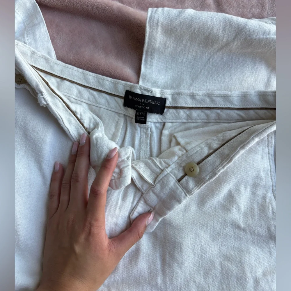 Banana Republic Cream Trousers